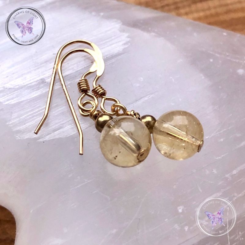 Citrine Gold Earrings